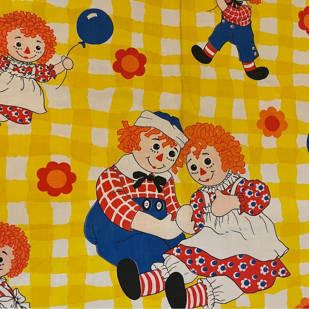 Vintage Bobbs Merrill Raggedy Ann & Andy curtains - Picture 5 of 16